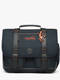 navy orange stitchin