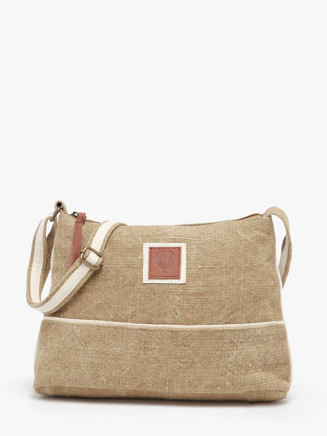 Sac Bandoulière Naturel Le voyage en panier Beige naturel PM808