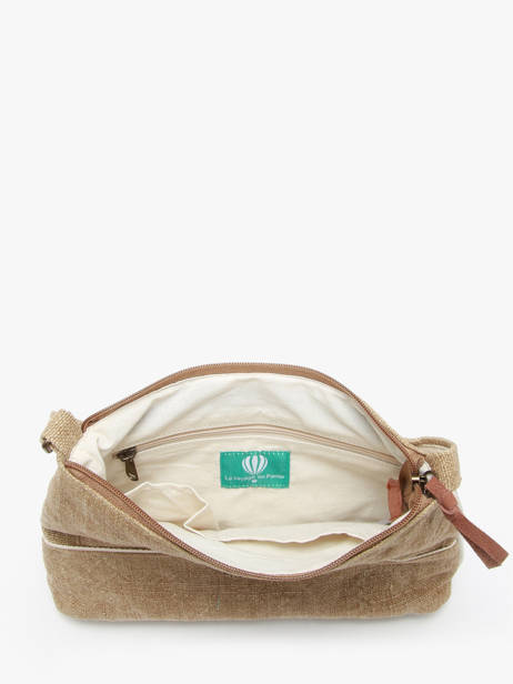 Sac Bandoulière Naturel Le voyage en panier Beige naturel PM808 vue secondaire 3