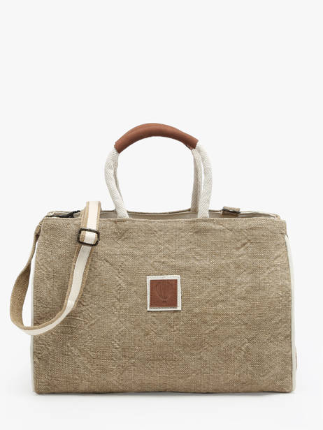 Sac Porté Main Naturel Le voyage en panier Beige naturel PM807