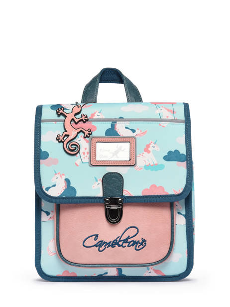 Sac à Dos 1 Compartiment Cameleon Bleu retro SD30 vue secondaire 8