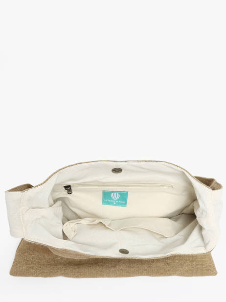 Cabas Naturel Le voyage en panier Beige naturel PM806 vue secondaire 3