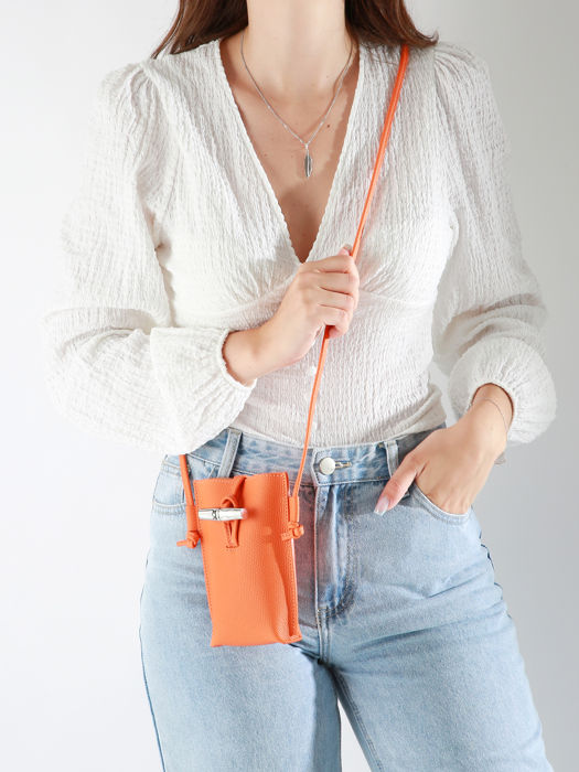 Longchamp Le roseau Etui ipod/cd Orange