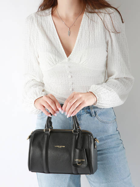 Sac Porté Main Milano Ana Cuir Lancaster Noir milano ana 102 vue secondaire 1
