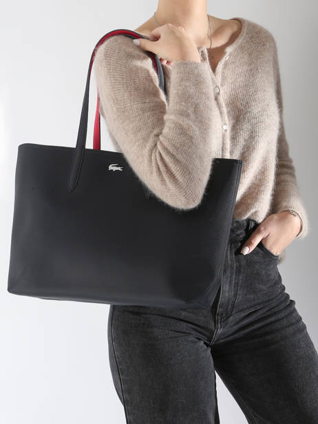 Sac Cabas Anna Reversible Lacoste Noir anna 18SAXPG6 vue secondaire 1
