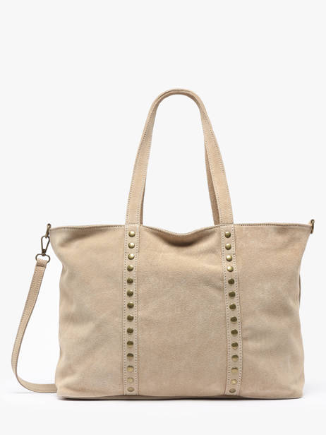 Sac Porté épaule Velvet Cuir Milano Beige velvet VE24113