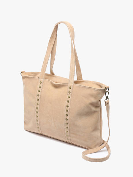 Sac Porté épaule Velvet Cuir Milano Beige velvet VE24113 vue secondaire 2