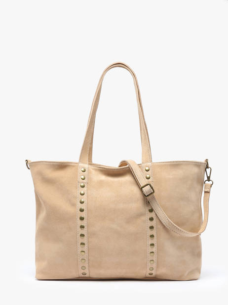 Sac Porté épaule Velvet Cuir Milano Beige velvet VE24113 vue secondaire 4