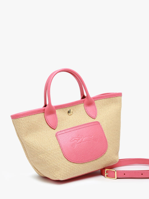 Longchamp New le panier pliage Sacs porté travers Rose