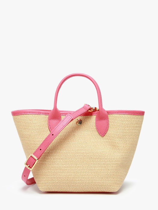 Longchamp New le panier pliage Sacs porté travers Rose