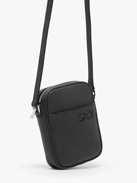 Sac Bandoulière N City Cuir Nathan baume Noir n city 5 vue secondaire 2