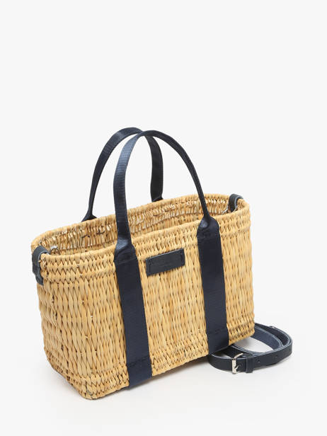 Sac à Main Estival Paille Le voyage en panier Bleu estival PM779 vue secondaire 2