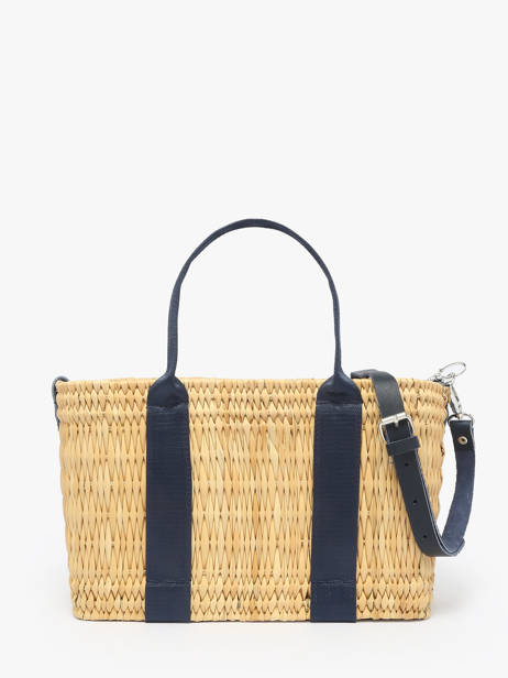 Sac à Main Estival Paille Le voyage en panier Bleu estival PM779 vue secondaire 4