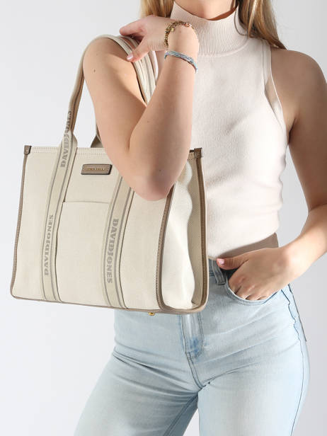 Sac Porté Main Et Bandoulière La Baule David jones Beige la baule CM7460 vue secondaire 1
