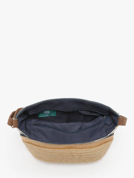 Sac Bandoulière Mariniere Le voyage en panier Bleu mariniere PM796 vue secondaire 3