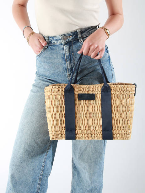 Sac à Main Estival Paille Le voyage en panier Bleu estival PM779 vue secondaire 1