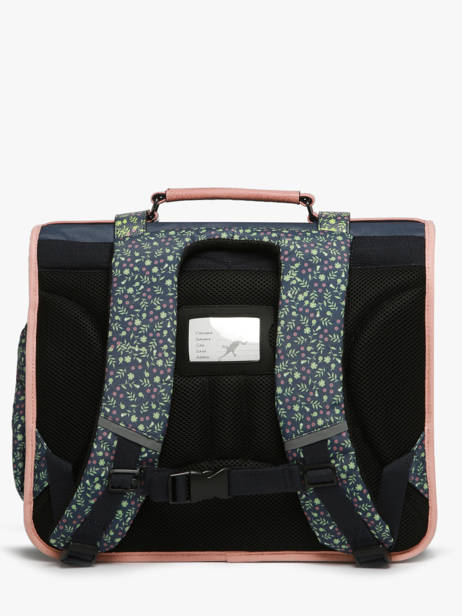 Cartable Enfant 3 Compartiments Cameleon Bleu vintage fantasy CA41 vue secondaire 4