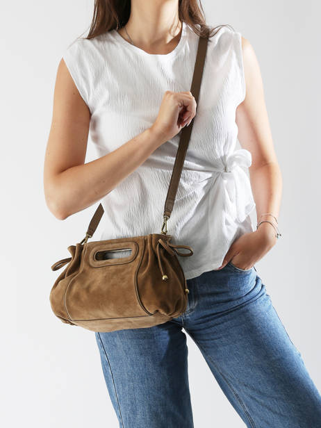 Sac Bandoulière Folk Light Gerard darel Marron folk light W405 vue secondaire 1