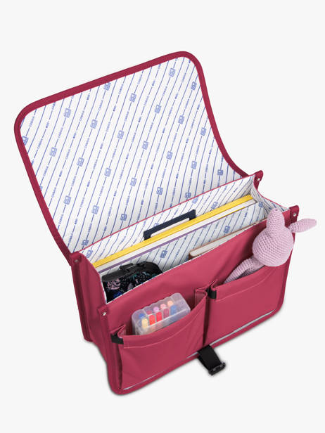2-compartment Satchel Cabaia Pink school M other view 3