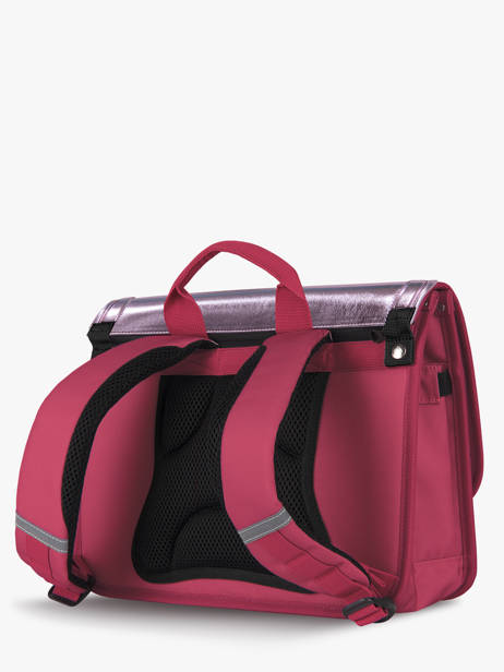 2-compartment Satchel Cabaia Pink school M other view 4