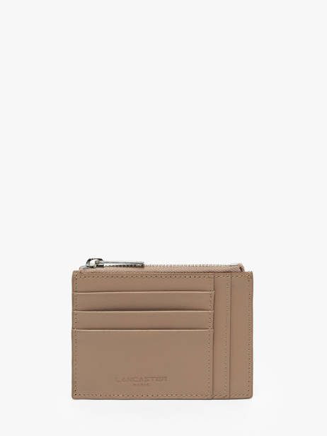 Portefeuille Cuir Lancaster Beige paris pm 22