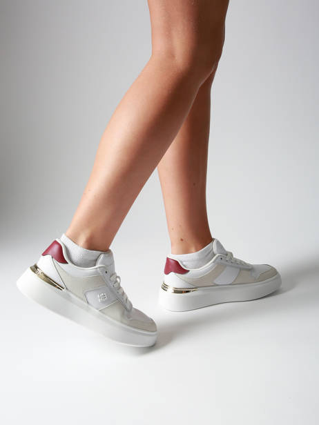 Sneakers En Cuir Tommy hilfiger Blanc accessoires 8632YBS vue secondaire 1