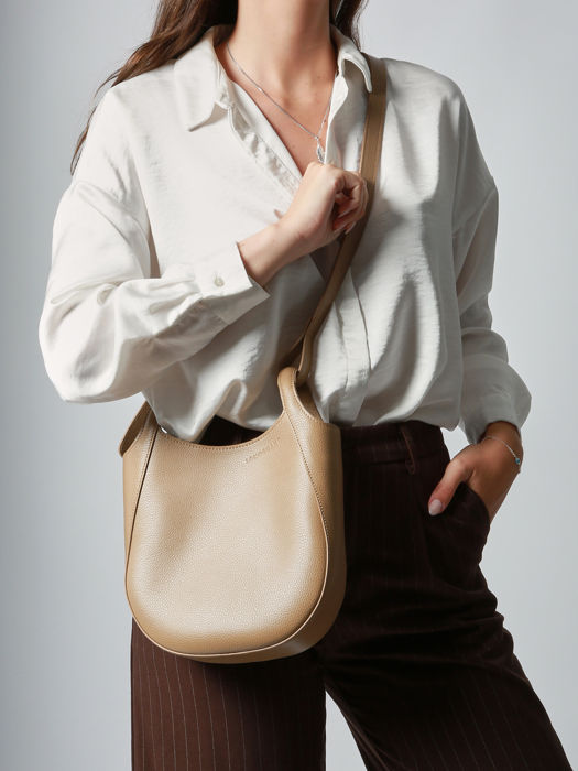 Longchamp Le foulonné Sacs porté travers Beige