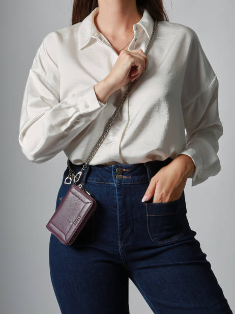 Porte-monnaie Altesse Cuir Etrier Violet altesse EALT096M vue secondaire 1