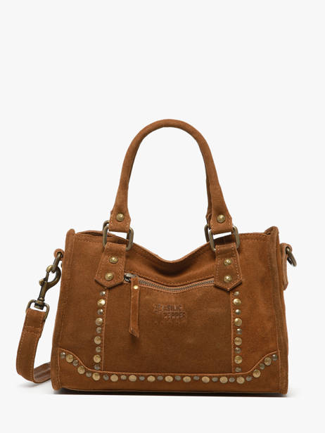 Shoulder Bag Houston Leather Basilic pepper Brown houston BHOU72