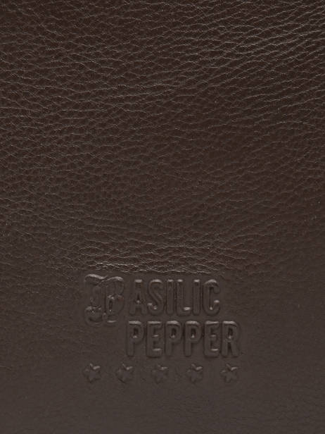 Sac Porté épaule Cow Cuir Basilic pepper Marron cow BCOW84 vue secondaire 5