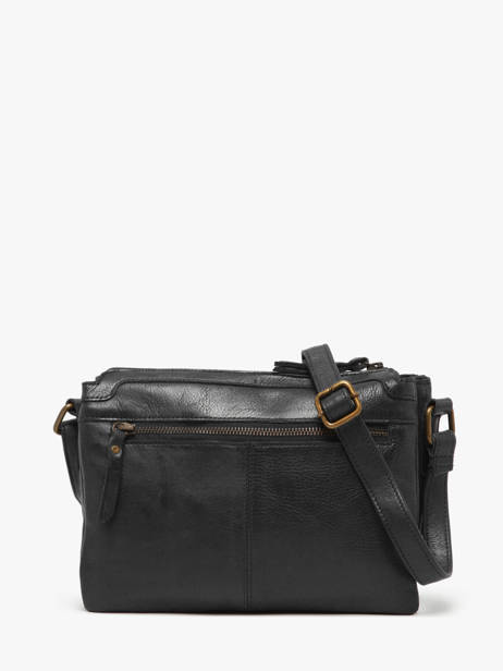 Sac Bandoulière Cow Cuir Basilic pepper Noir cow BCOW83 vue secondaire 4