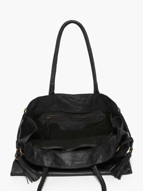 Sac Porté épaule A4 Cow Cuir Basilic pepper Noir cow BCOW85 vue secondaire 3