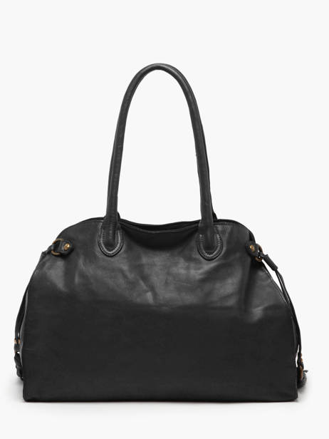 Sac Porté épaule A4 Cow Cuir Basilic pepper Noir cow BCOW85 vue secondaire 4