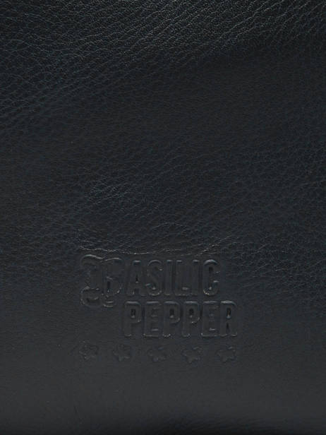 Sac Porté épaule A4 Cow Cuir Basilic pepper Noir cow BCOW85 vue secondaire 5