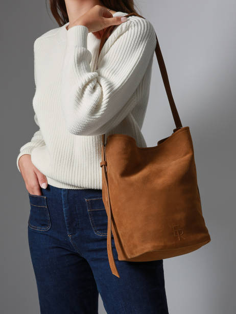 Sac Porté épaule Sac à Dos M Cavalier Nubuck Cuir Etrier Beige cavalier nubuck ECAN126M vue secondaire 1