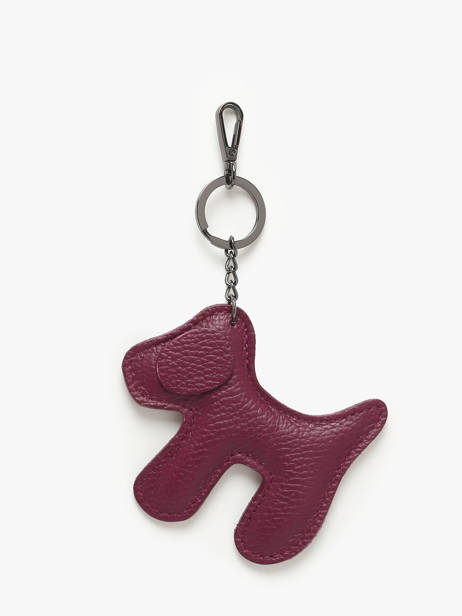 Bijoux De Sac Dog Cuir Milano Rouge caviar CA25064