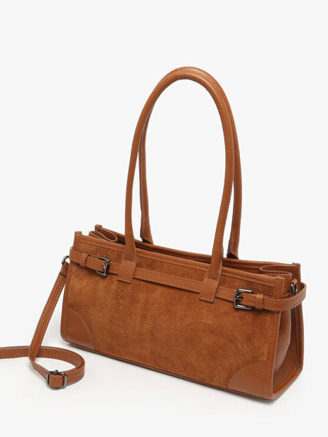 Sac Porté épaule Velvet Caviar Cuir Milano Marron velvet caviar VC25062 vue secondaire 2