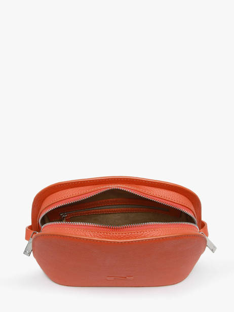 Sac Bandoulière Lilou Cuir Nathan baume Orange egee 2 vue secondaire 3