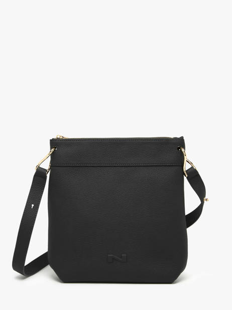 Sac Bandoulière Tiki Mini Cuir Nathan baume Noir victoria N1910586