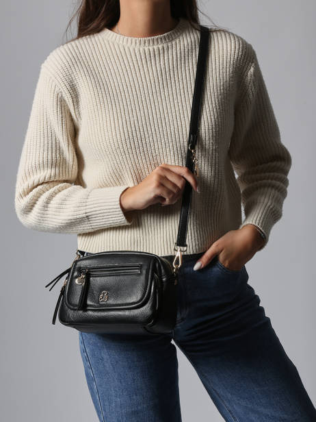 Sac Bandoulière Zip Lulu castagnette Noir zip ZAER vue secondaire 1