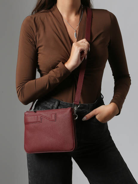 Leather Milano Crossbody Bag Nathan baume Red n city 3 other view 1