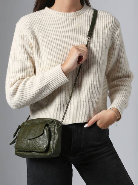 Sac Bandouliere Naina Cuir Pieces Vert naina 17063358 vue secondaire 1