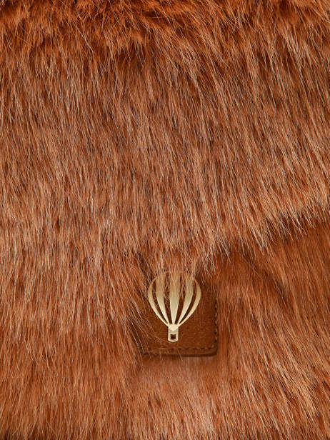 Sac Bandoulière Doudou Fourrure Le voyage en panier Marron doudou AHP261 vue secondaire 3