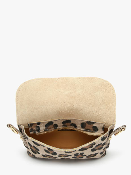 Sac Bandoulière Velvet Leopardo Milano Beige velvet leopardo VL260612 vue secondaire 3