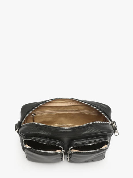 Sac Bandoulière Soft Caramella Cuir Lancaster Noir soft caramella 6 vue secondaire 3