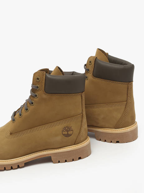 Bottines En Cuir Timberland Vert men 2P6WA5D1 vue secondaire 2