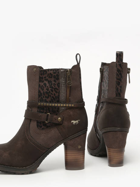 Bottines à Talon Mustang Marron women M0162008 vue secondaire 2