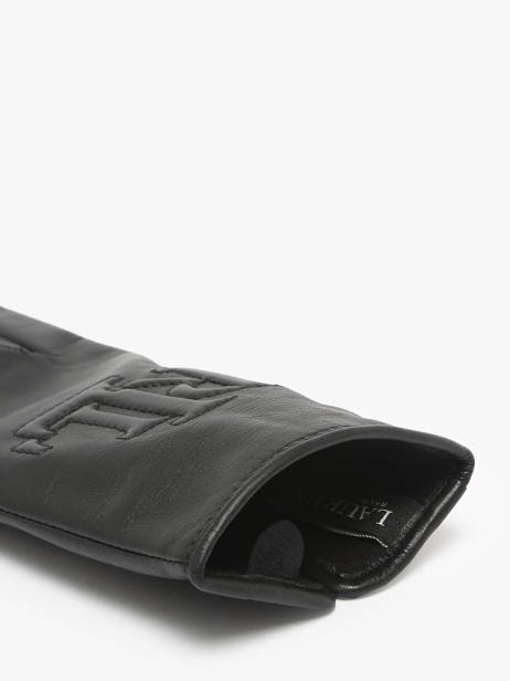 Gants Femme Logo Cuir Lauren ralph lauren Noir elmswood 54960110 vue secondaire 1