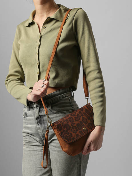 Sac Bandoulière Leopard Miniprix Marron leopard 19623 vue secondaire 1
