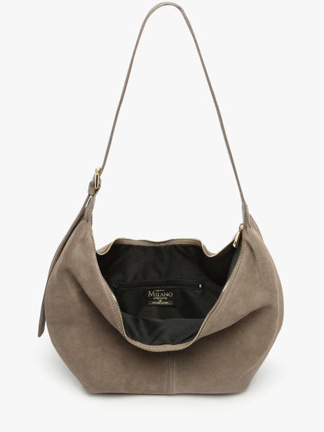 Sac Porté épaule Velvet Caviar Cuir Milano Beige velvet caviar VC25091 vue secondaire 3